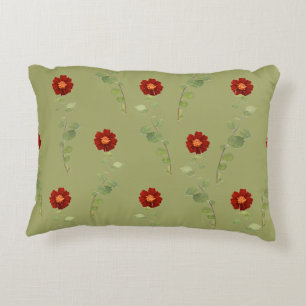 Coussins Décoratifs Fleurs bourguignonnes et vert :