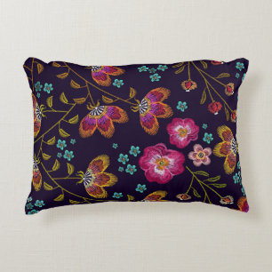 Coussins Décoratifs Fleurs brodées : mode sans couture motif