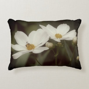 Coussins Décoratifs Fleurs Cosmos Et Abeilles