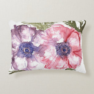 Coussins Décoratifs Fleurs d'aquarelle