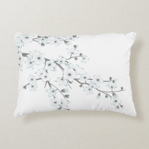 Coussins Décoratifs Fleurs de cerisier blanches Choisir le fond