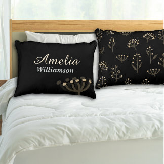 Coussins Décoratifs Fleurs de Mimosa de Nuit Jolie Personnaliser