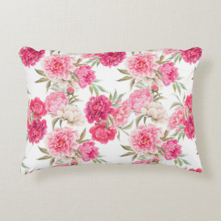 Coussins Décoratifs Fleurs de pivoines roses sans couture motif