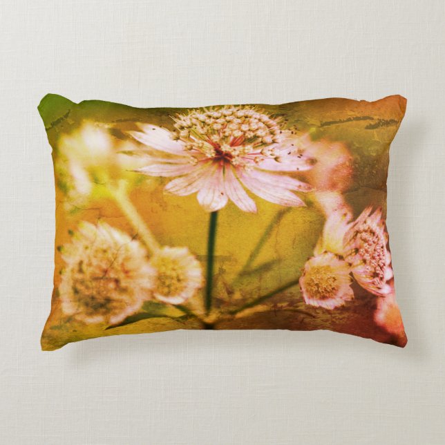 Coussins Décoratifs Fleurs délicates Abstraites (Devant)