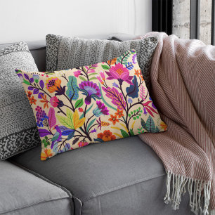 Coussins Décoratifs Fleurs d'illustrations florales colorées Imprimer