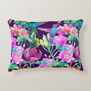 Coussins Décoratifs Fleurs et oiseaux exotiques