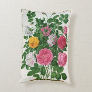 Coussins Décoratifs Fleurs fleuries vintage, roses de jardin de printe