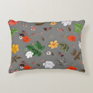 Coussins Décoratifs Fleurs jaunes et roses blanches 16