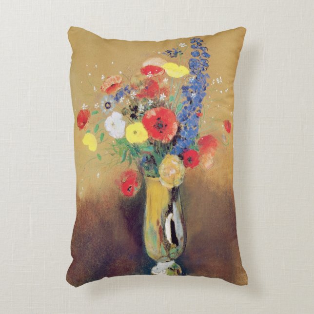 Coussins Décoratifs Fleurs sauvages dans un vase Long-étranglé, c.1912 (Devant(Vertical))