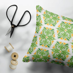 Coussins Décoratifs Fleurs Vertes, Motif De Fleurs, Modèle Floral