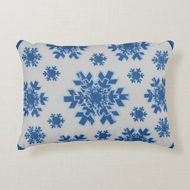 Coussins Décoratifs Flocons de neige (Devant)