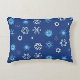 Coussins Décoratifs flocons de Noël dans votre lit