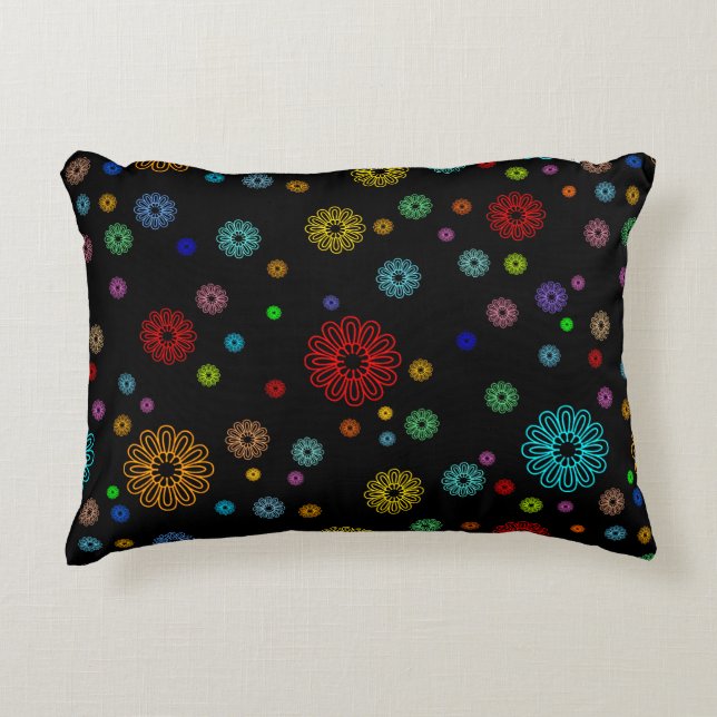 Coussins Décoratifs Floral Art Design Pattern Pillow (Devant)