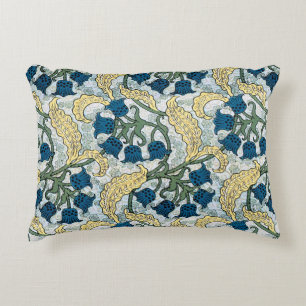 Coussins Décoratifs Floral Blue Flowers Lily Valley Répétition