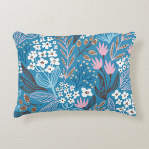 Coussins Décoratifs Floral Ditzy : Design Vintage de printemps.