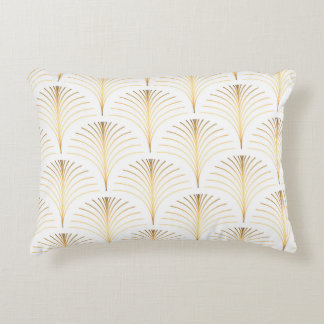 Coussins Décoratifs Flore Art Déco : Elégance Dorée.