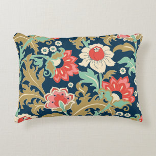 Coussins Décoratifs Flore colorée Folk : Main tirée