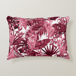 Coussins Décoratifs Foliage Aquarelle violet, Floral sans joint.