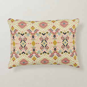 Coussins Décoratifs folklore géométrique d'Ikat, motif damassé orienta