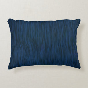 Coussins Décoratifs Fond à l'aspect de bois brut Grain Profond Bleu