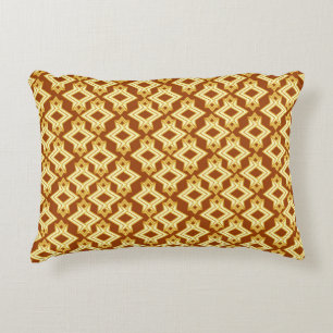 Coussins Décoratifs Fond d'écran Art Déco Motif, Brown doré
