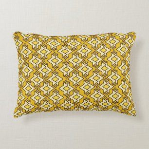 Coussins Décoratifs Fond d'écran Art Déco Motif, Or moutarde