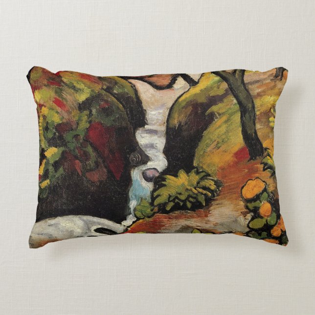 Coussins Décoratifs Forest Brook par August Macke Expressionnisme Vint (Devant)