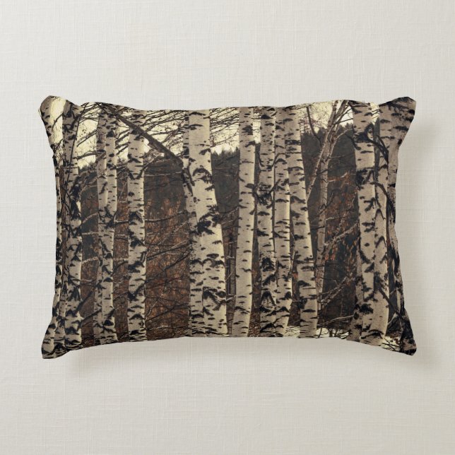 Coussins Décoratifs Forêt de bouleaux nature (Devant)