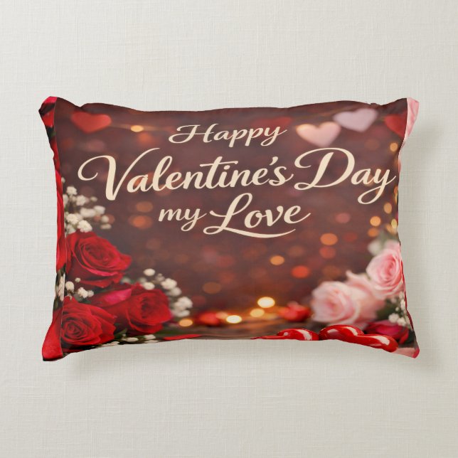Coussins Décoratifs 'Forever Your Valentine' Accent Pillow (Devant)