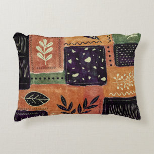 Coussins Décoratifs Formes et Feuilles de cercles géométriques Abstrai