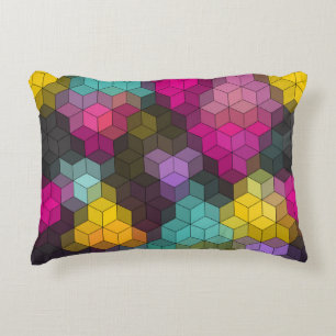Coussins Décoratifs formes hexagones géométriques modernes Abstraites