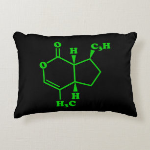 Coussins Décoratifs Formule chimique moléculaire de la népétalactone d