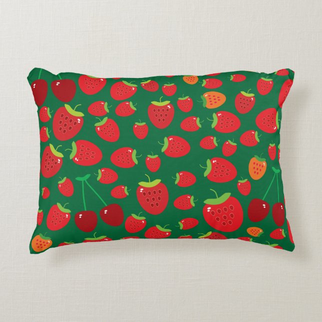 Coussins Décoratifs Fraises (Devant)