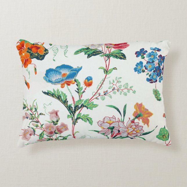 Coussins Décoratifs France 1830 Floral Antique Wallpaper (Devant)