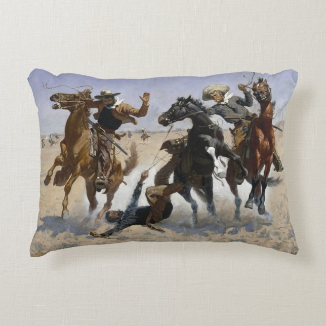Coussins Décoratifs Frederic Remington - Aidez un camarade (Devant)