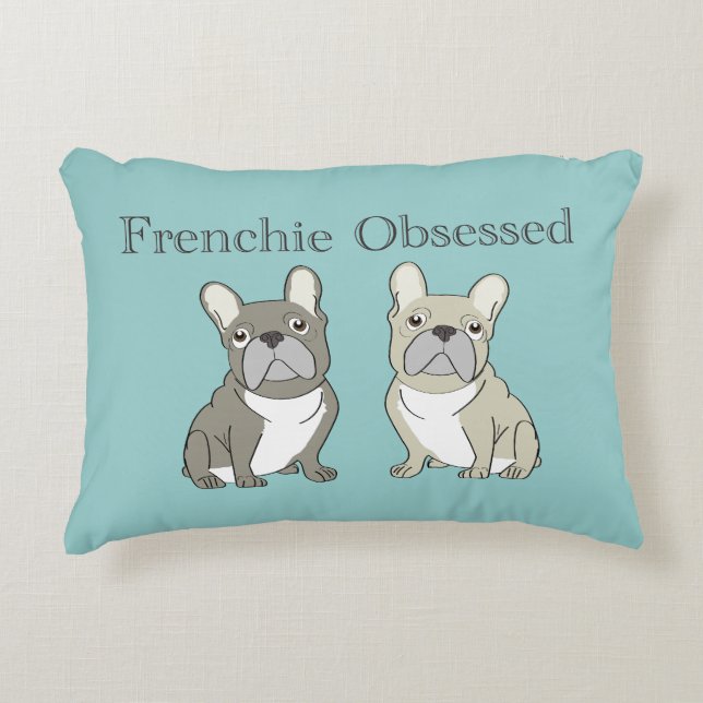 Coussins Décoratifs Frenchie obsessed (Devant)