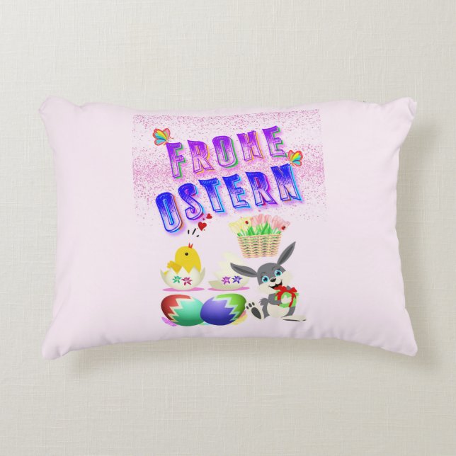 Coussins Décoratifs Frohe Ostern (Devant)