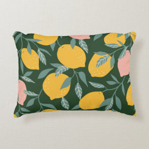 Coussins Décoratifs Fruit vintage citron Motif sans joint