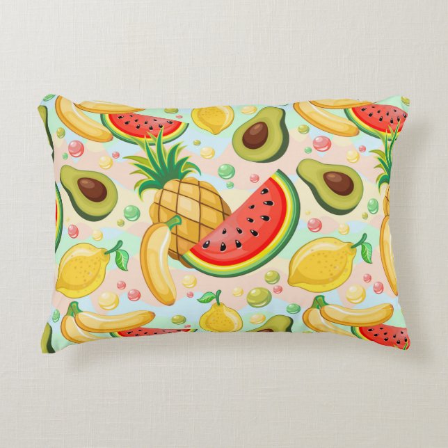 Coussins Décoratifs Fruits d'été frais Motif (Devant)