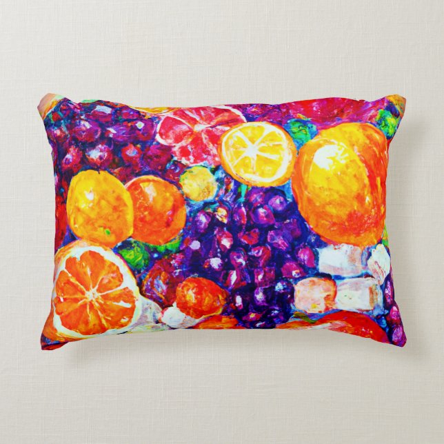 Coussins Décoratifs "Fruits frais Motif" Cute Art. Acheter Maintenant (Devant)