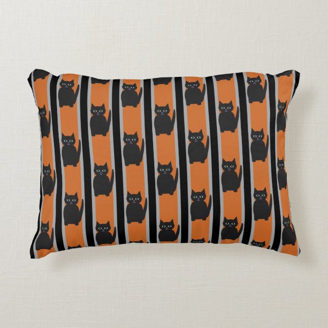 Coussins Décoratifs Fun and Fun Halloween Chats noirs (Devant)