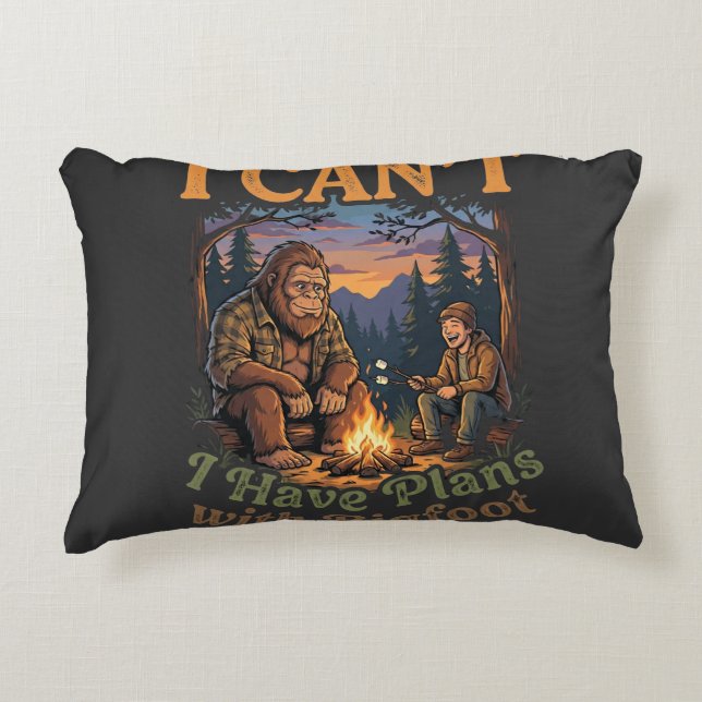 Coussins Décoratifs Funny I Have Plans With Bigfoot Camping & Hiking  (Devant)