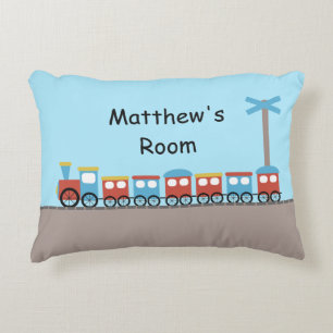 Coussins Décoratifs Garçons Train Personnalisé Cushion