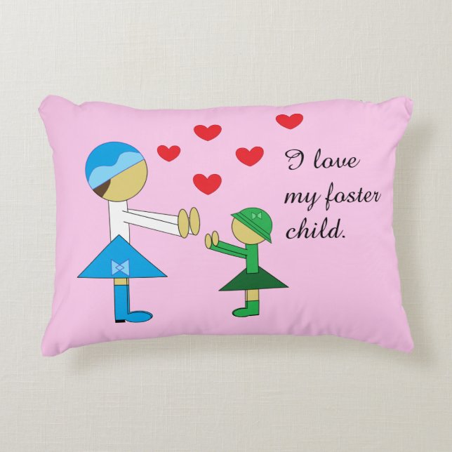Coussins Décoratifs Garde d'enfants en rose : (Devant)