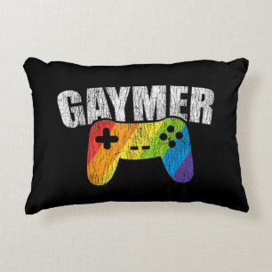 Coussins Décoratifs Gaymer Rainbow Drapeau Jeu Lesbienne Gay Bisexual