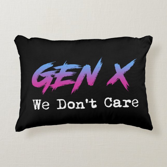 Coussins Décoratifs Gen X - On S'en Fout (Devant)