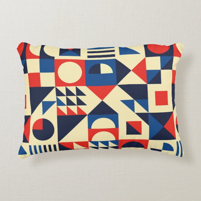 Coussins Décoratifs Geometric mid-century modern seamless pattern - 60 (Devant)