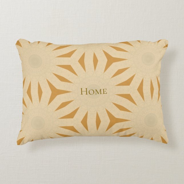 Coussins Décoratifs Géométrie Soleil Doré (Devant)