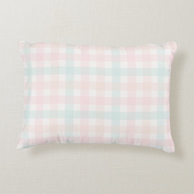 Coussins Décoratifs Gingham rose (Dos)