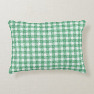 Coussins Décoratifs Gingham vert menthe 